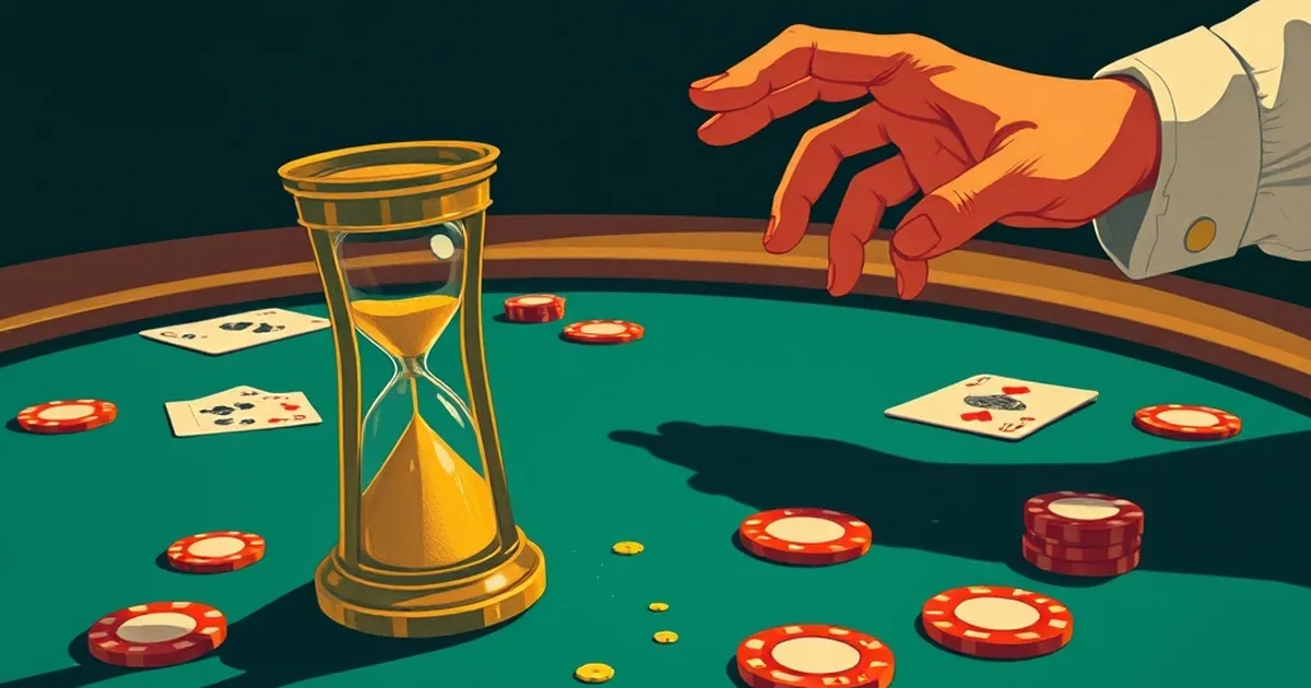 Poker Time-Bank Expiry Forfeits 8% of River Decisions at Table 5
